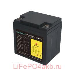LiFePO4 Батарея, 12.8В/24Ач, Deya, Класс A, 2000 циклов